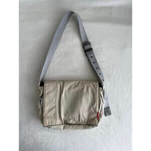Golla GenMob ipad Messenger Bag Crossbody Beige Adjustable Pockets Canvas